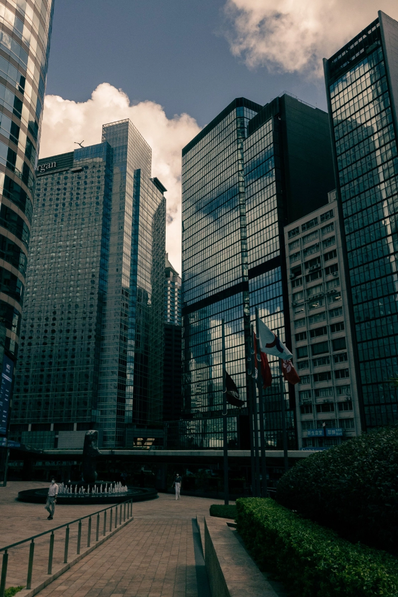 Interior de edificio corporativo